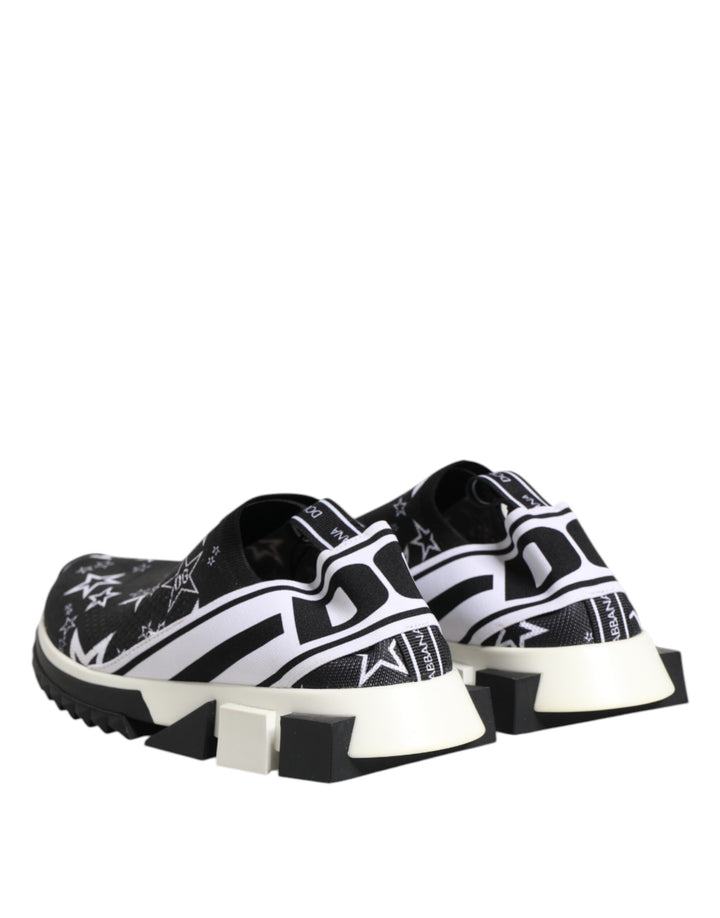 Dolce &amp; Gabbana Black White Sorrento Low Top Sneakers Shoes by Dolce &amp; Gabbana outlet now on sale