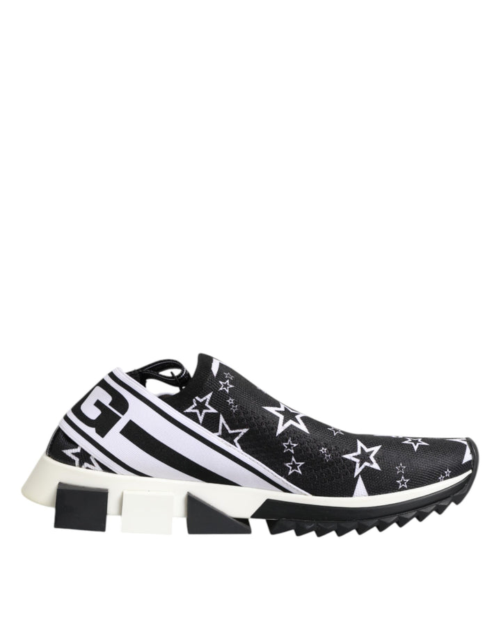 Dolce &amp; Gabbana Black White Sorrento Low Top Sneakers Shoes by Dolce &amp; Gabbana outlet now on sale