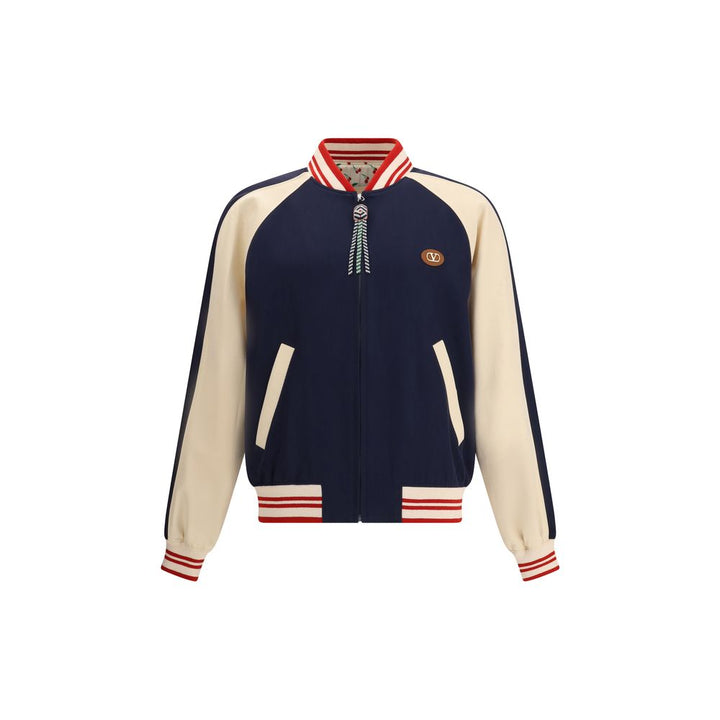 Valentino Multicolor Fleece Wool Bomber