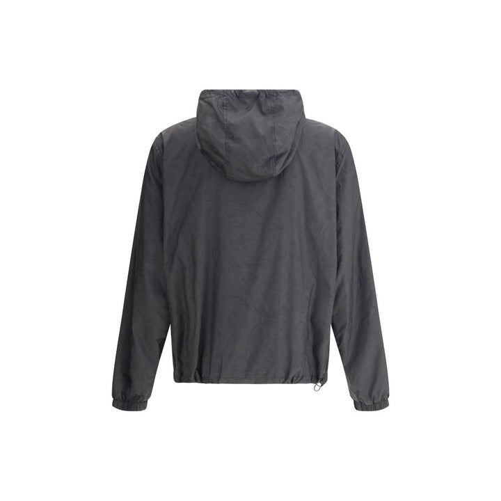 Versace Black Polyester Shell Jacket