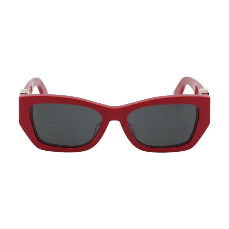 Dior Sample Sale | Dior Sunglasses Square Full Rim, Shiny Red Frame And Smoke Lens Missdiors1F35A0 - Sunglasses | Designer outlet