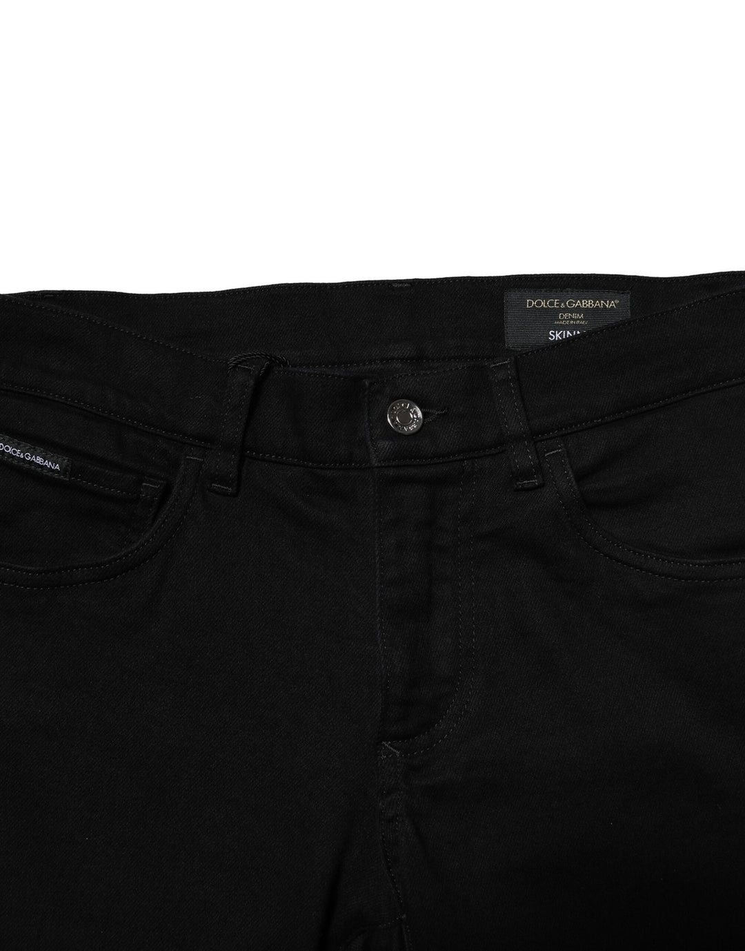 Dolce &amp; Gabbana Sample Sale Dolce &amp; Gabbana Black Cotton Stretch Skinny Men Denim Jeans - | Designer outlet