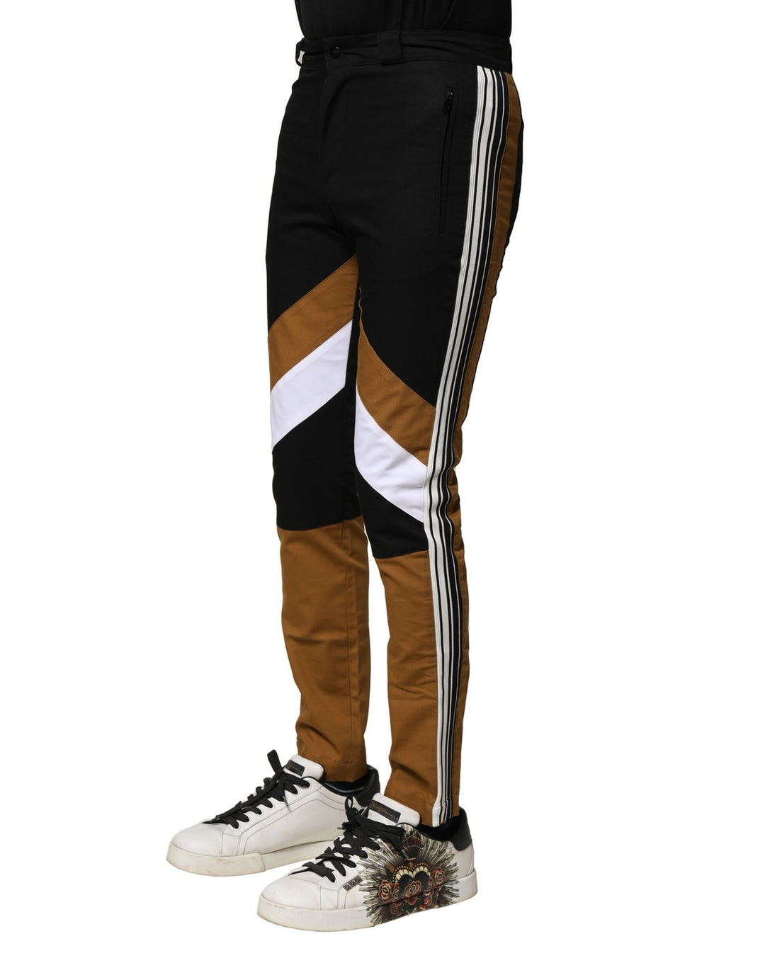 Dolce &amp; Gabbana Sample Sale Dolce &amp; Gabbana Multicolor Cotton Slim Fit Men Pants - | Designer outlet