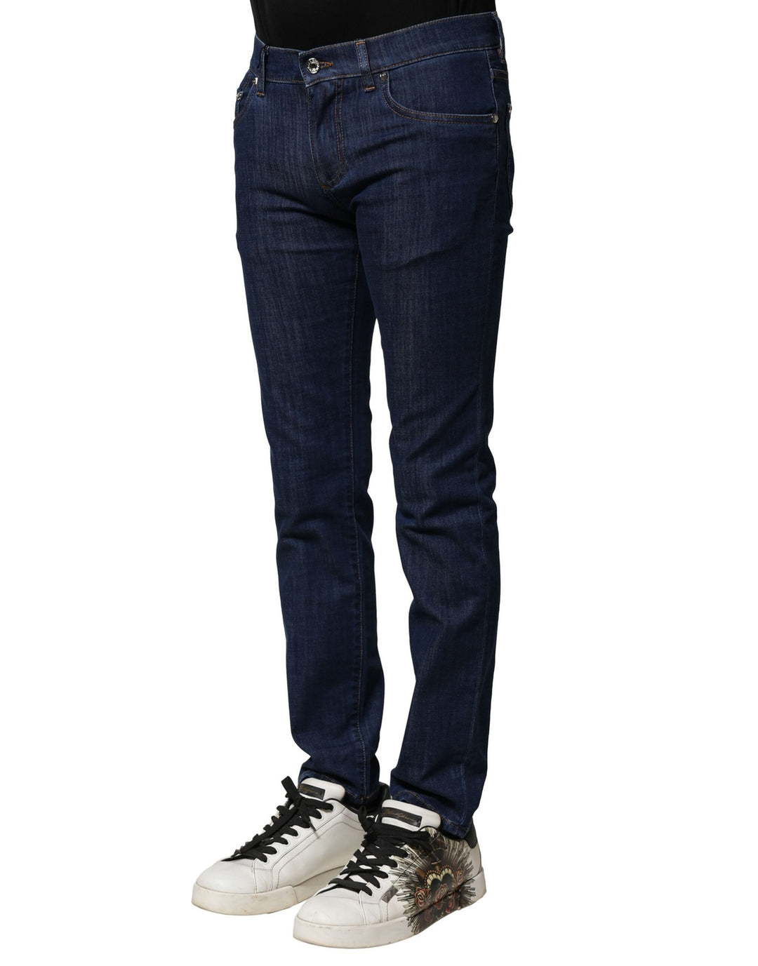 Dolce &amp; Gabbana Sample Sale Dolce &amp; Gabbana Blue Cotton Stretch Skinny Men Denim Jeans - | Designer outlet