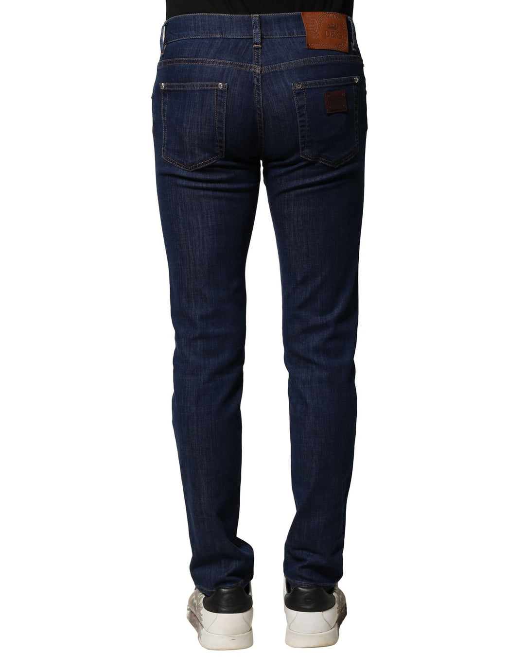 Dolce &amp; Gabbana Sample Sale Dolce &amp; Gabbana Blue Cotton Stretch Skinny Men Denim Jeans - | Designer outlet