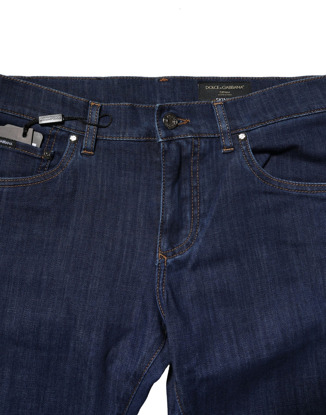 Dolce &amp; Gabbana Sample Sale Dolce &amp; Gabbana Blue Cotton Stretch Skinny Men Denim Jeans - | Designer outlet