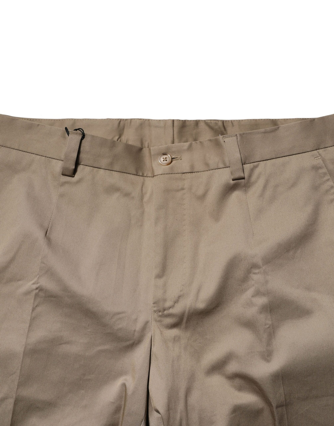 Dolce & Gabbana Brown Cotton Tapered Men Formal Pants