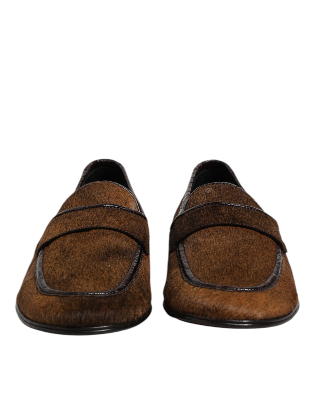 Dolce &amp; Gabbana Sample Sale Dolce &amp; Gabbana Brown Loafers Leather Slip On Men Dress Shoes - | Designer outlet