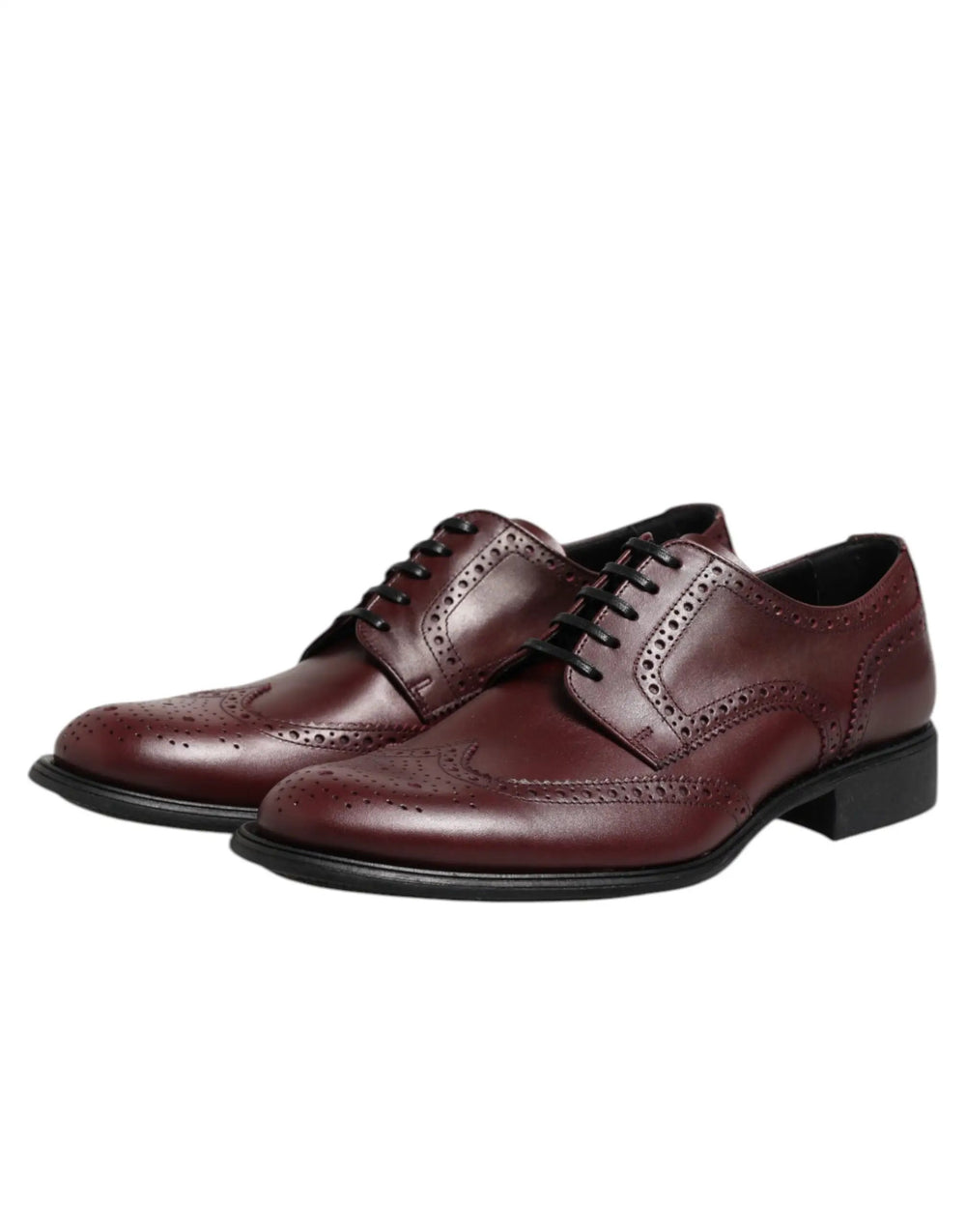 Dolce & Gabbana Sample Sale | Dolce & Gabbana Brown Leather Lace Up Derby Dress Shoes - | Designer outlet