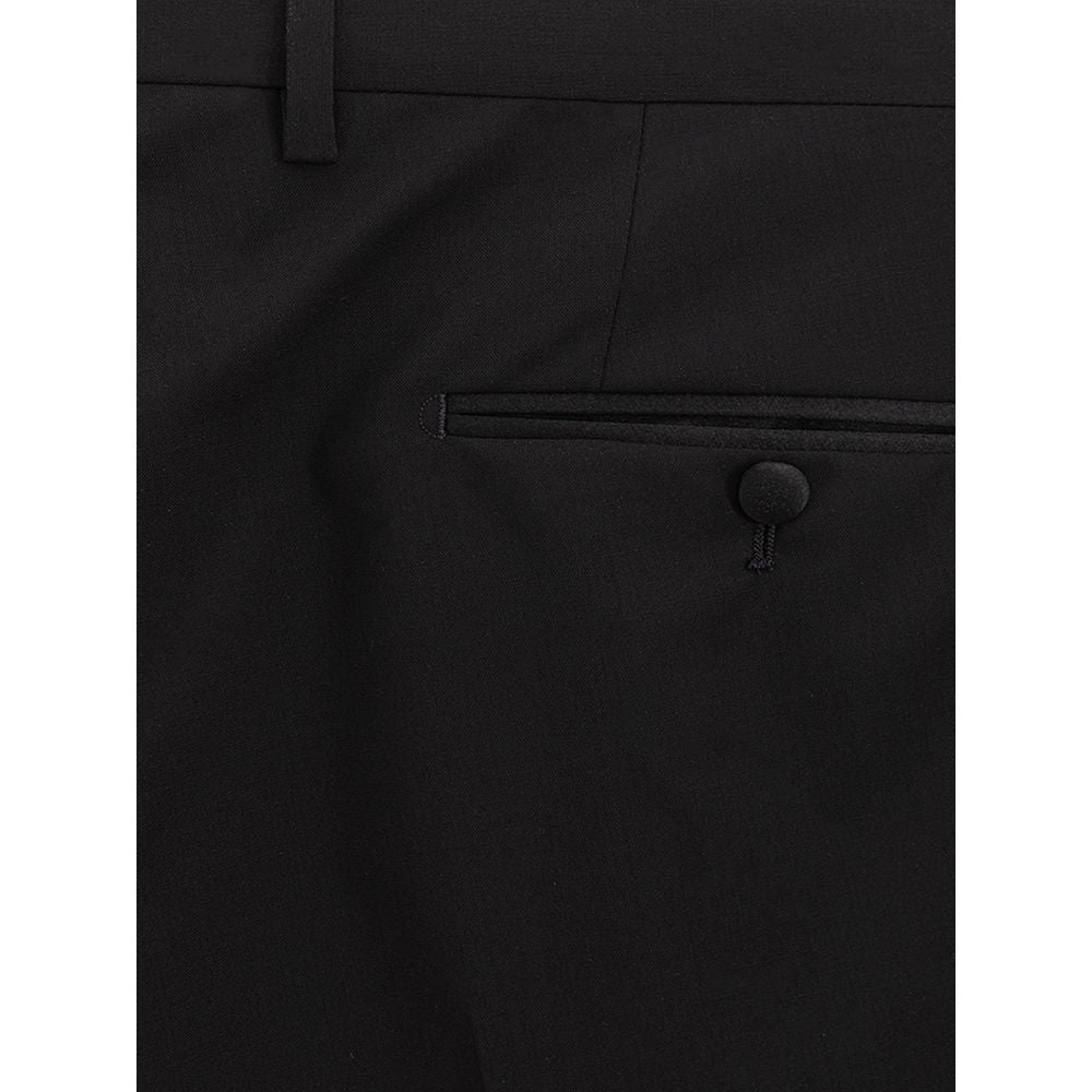 Dolce &amp; Gabbana Black Wool Dress Pants by Dolce &amp; Gabbana outlet now on sale