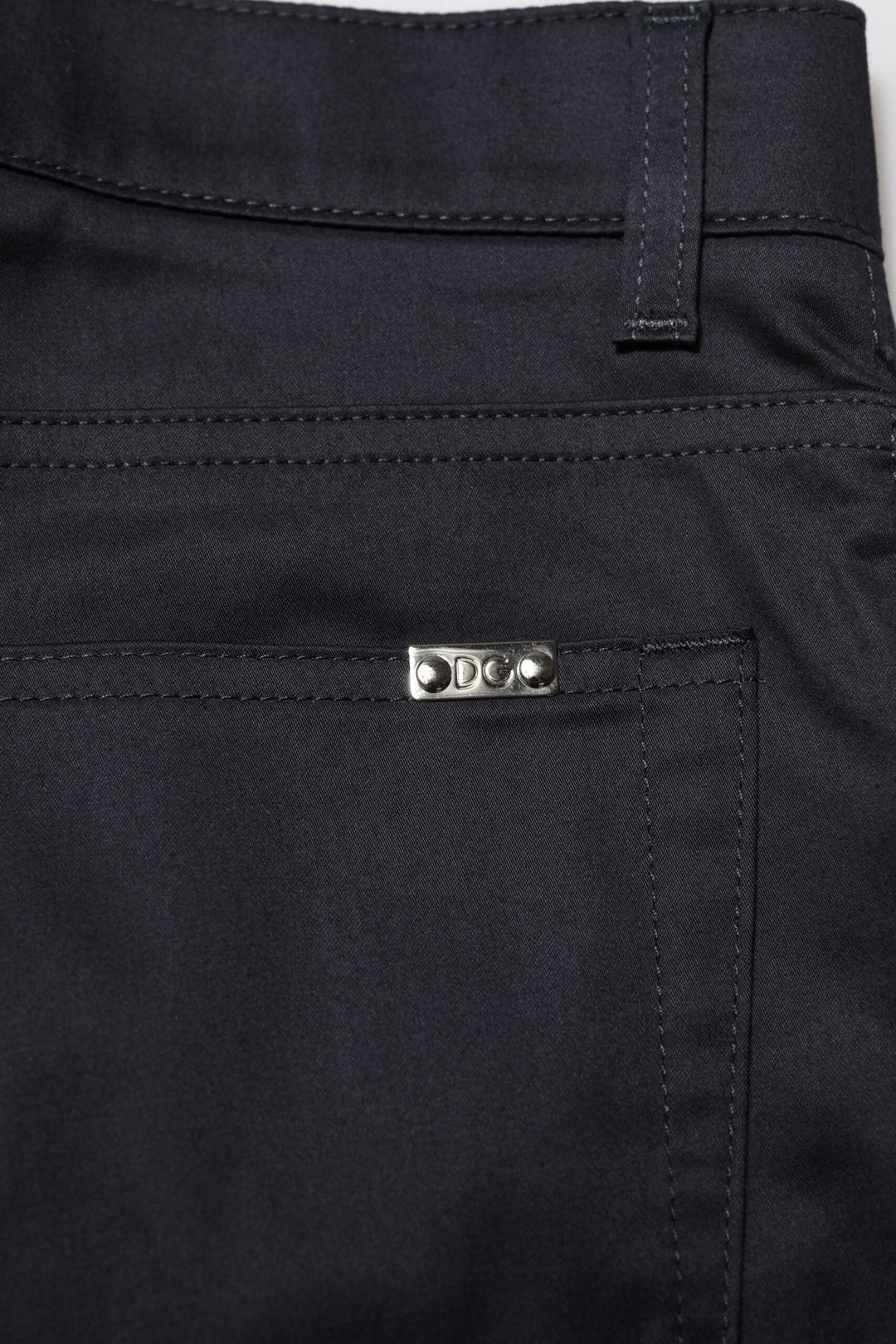 Dolce &amp; Gabbana Black Cotton Skinny Mid Waist Pants by Dolce &amp; Gabbana outlet now on sale