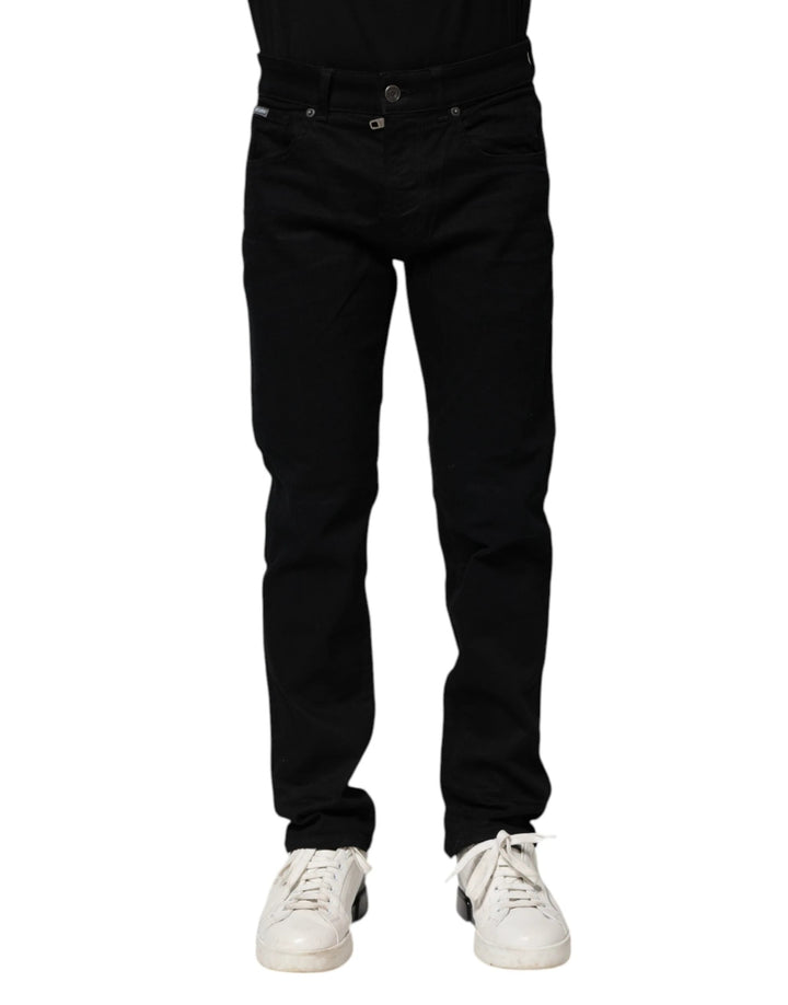 Dolce &amp; Gabbana Sample Sale Dolce &amp; Gabbana Black Cotton Skinny Denim Jeans - | Designer outlet