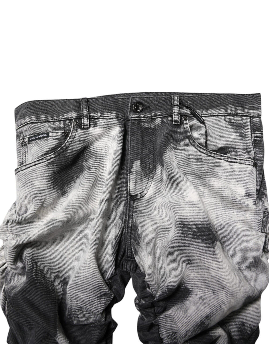 Dolce &amp; Gabbana Black Tie Dye Straight Denim Jeans by Dolce &amp; Gabbana outlet now on sale