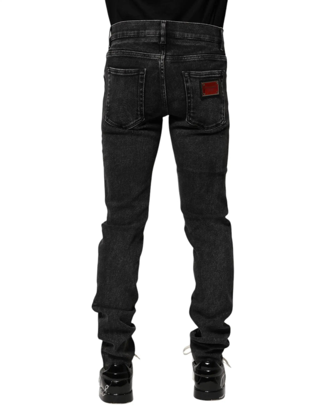 Dolce & Gabbana Sample Sale | Dolce & Gabbana Black Cotton Skinny Men Denim Jeans - | Designer outlet