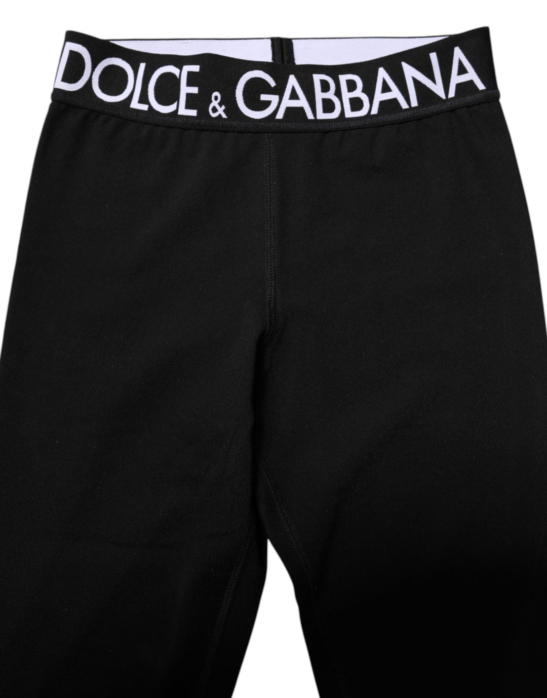 Dolce &amp; Gabbana Sample Sale Dolce &amp; Gabbana Black Silver Nylon Skinny Men Leggings Pants - | Designer outlet