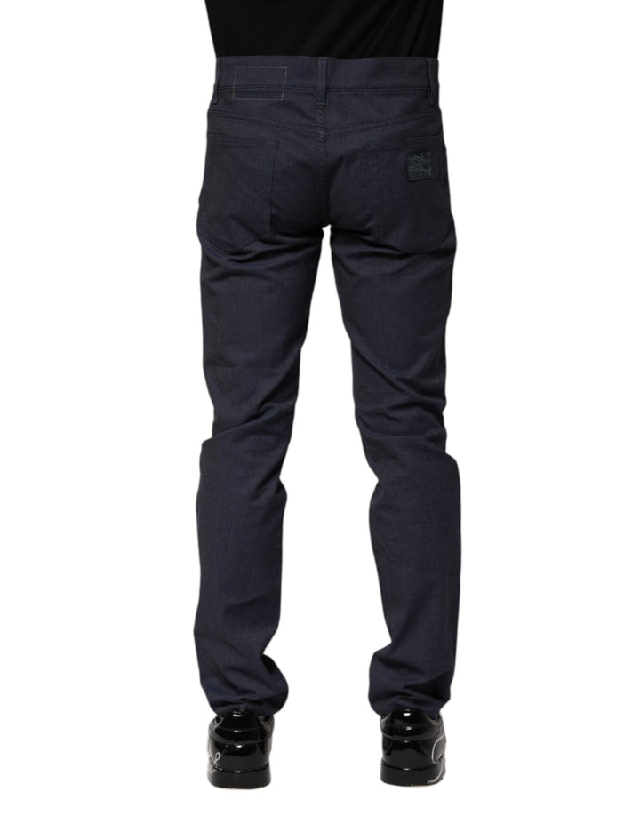 Dolce &amp; Gabbana Sample Sale Dolce &amp; Gabbana Dark Blue Cotton Skinny Denim Jeans - | Designer outlet