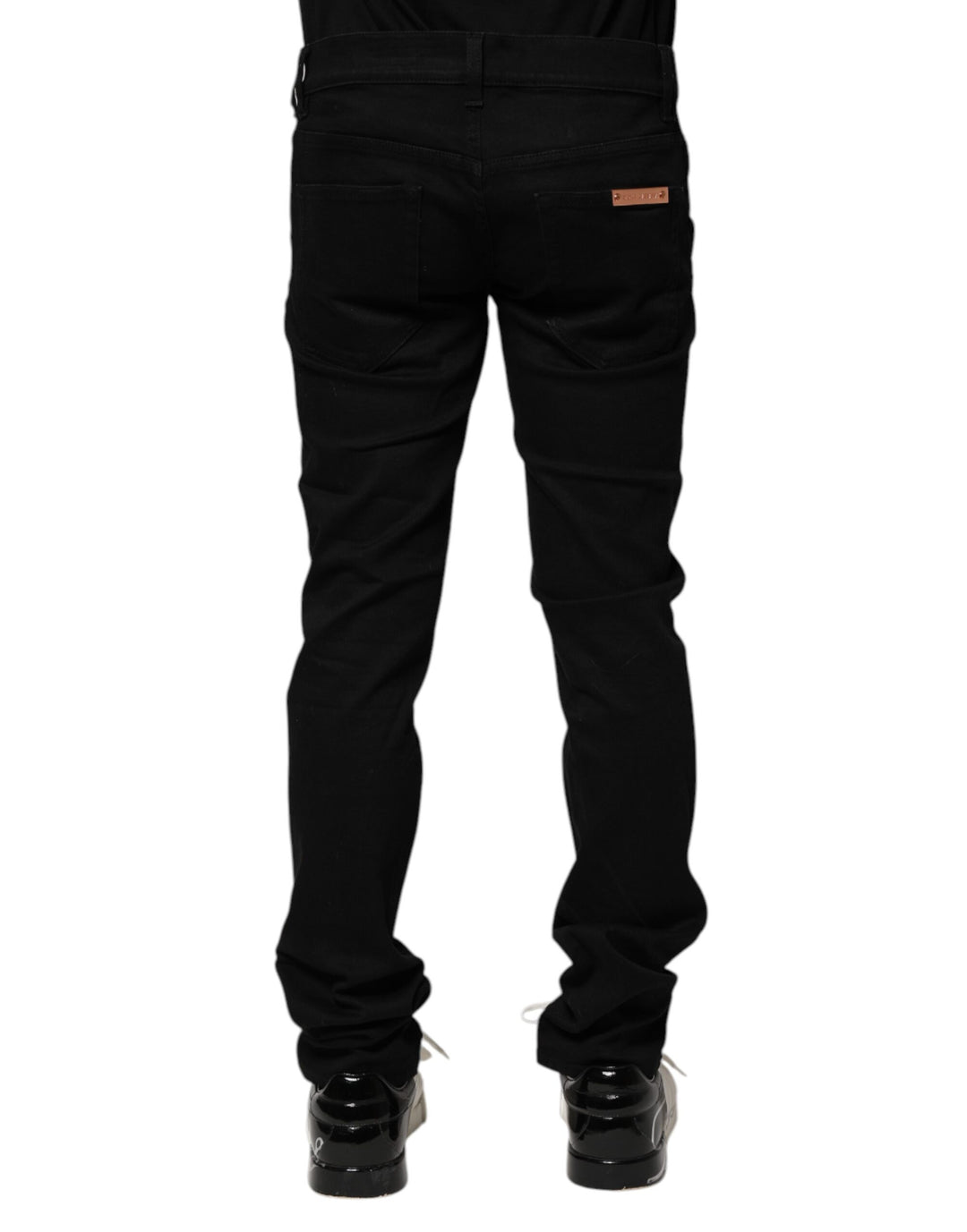Dolce &amp; Gabbana Sample Sale Dolce &amp; Gabbana Black Cotton Skinny Men Denim Jeans - | Designer outlet