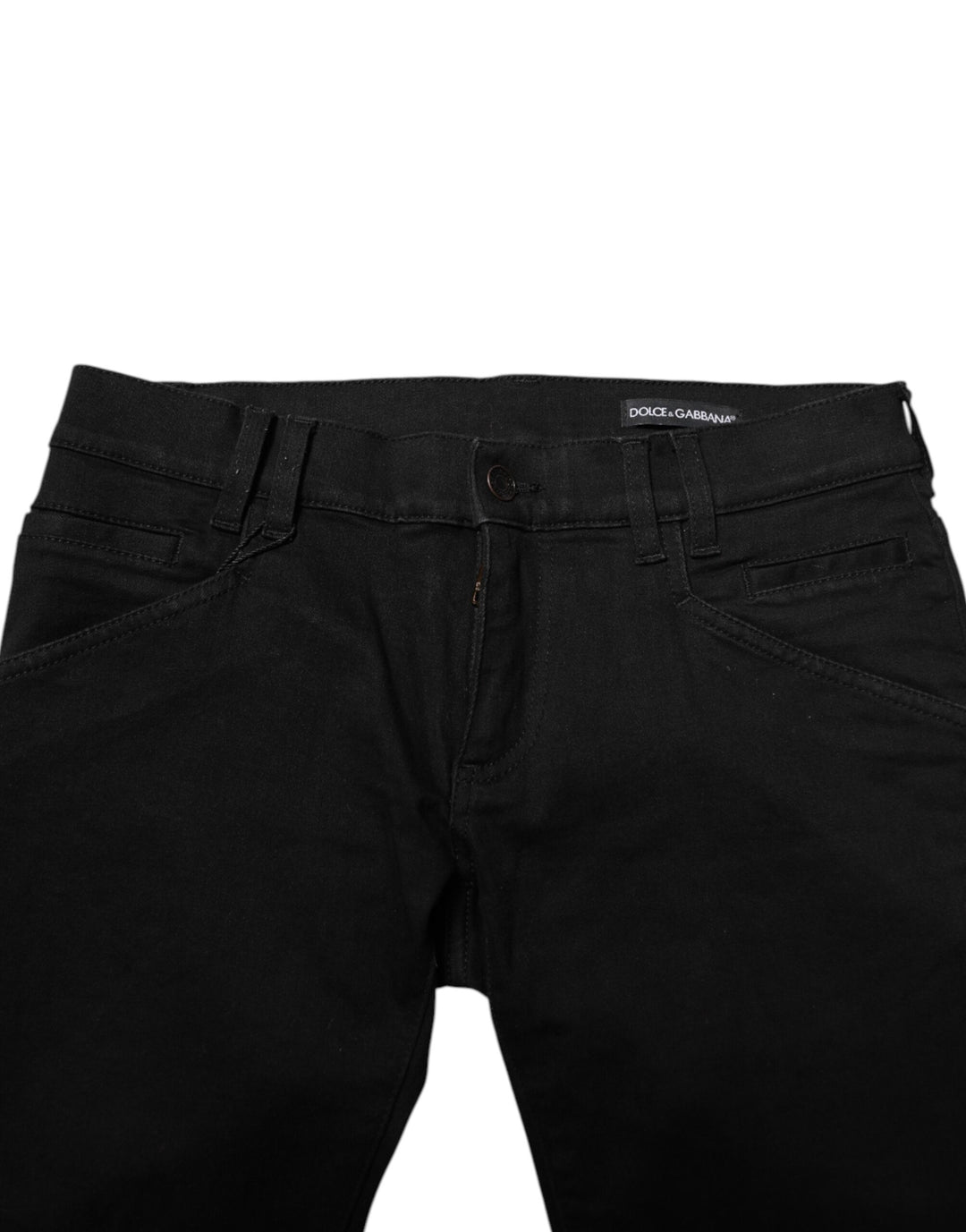 Dolce &amp; Gabbana Sample Sale Dolce &amp; Gabbana Black Cotton Skinny Men Denim Jeans - | Designer outlet