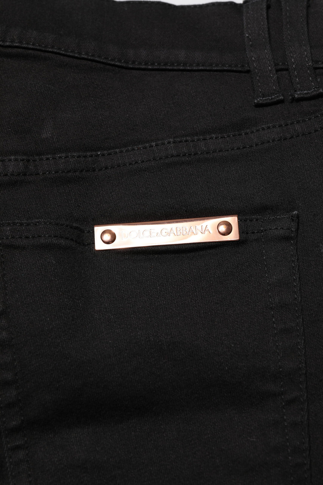 Dolce &amp; Gabbana Sample Sale Dolce &amp; Gabbana Black Cotton Skinny Men Denim Jeans - | Designer outlet