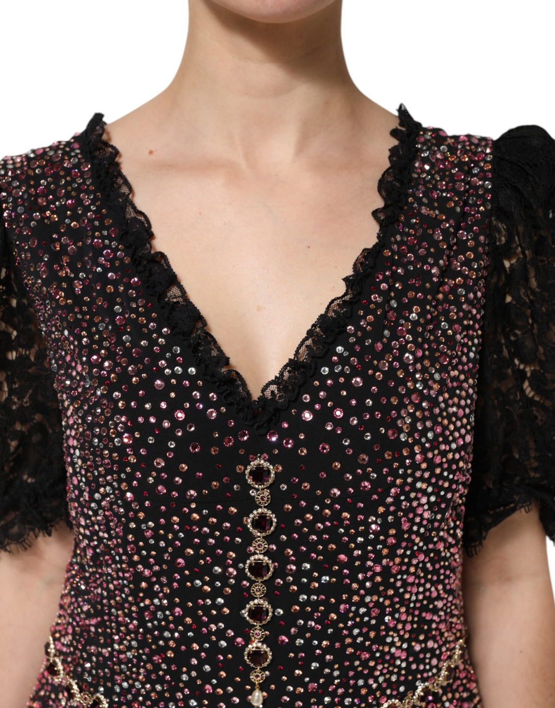 Dolce &amp; Gabbana Sample Sale Dolce &amp; Gabbana Multicolor Embellished Mermaid Gown Dress - | Designer outlet