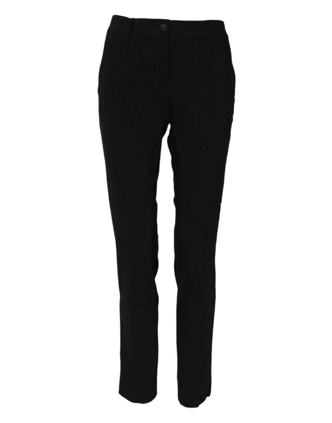 Dolce &amp; Gabbana Sample Sale Dolce &amp; Gabbana Black Wool Mid Waisted Tapered Dress Pants - | Designer outlet