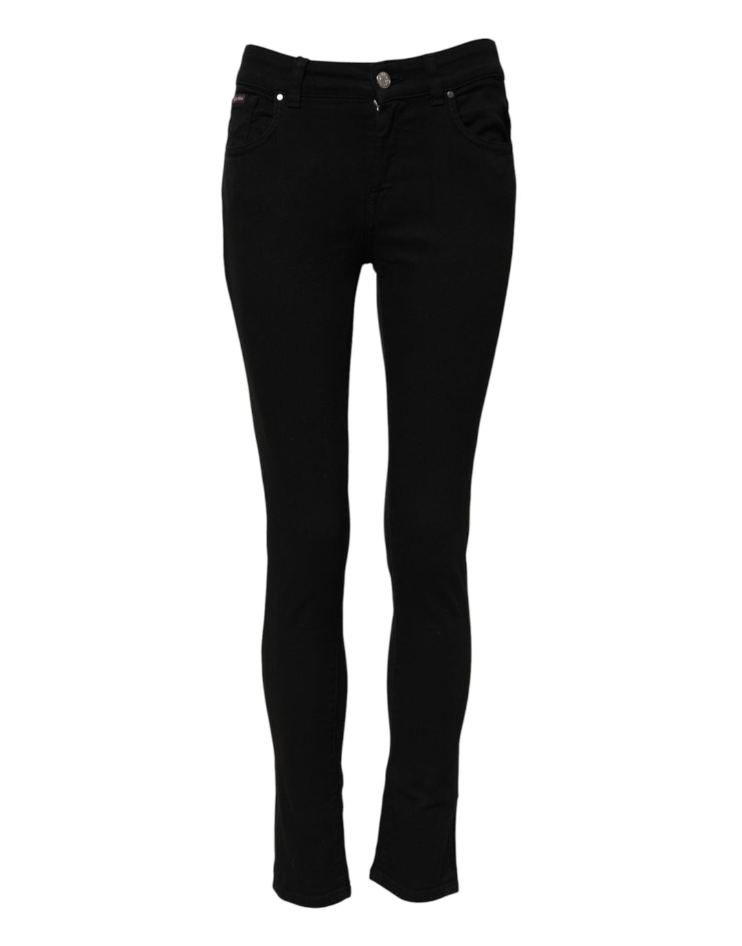 Dolce &amp; Gabbana Sample Sale Dolce &amp; Gabbana Black Skinny Cotton Mid Waisted Denim Jeans - | Designer outlet