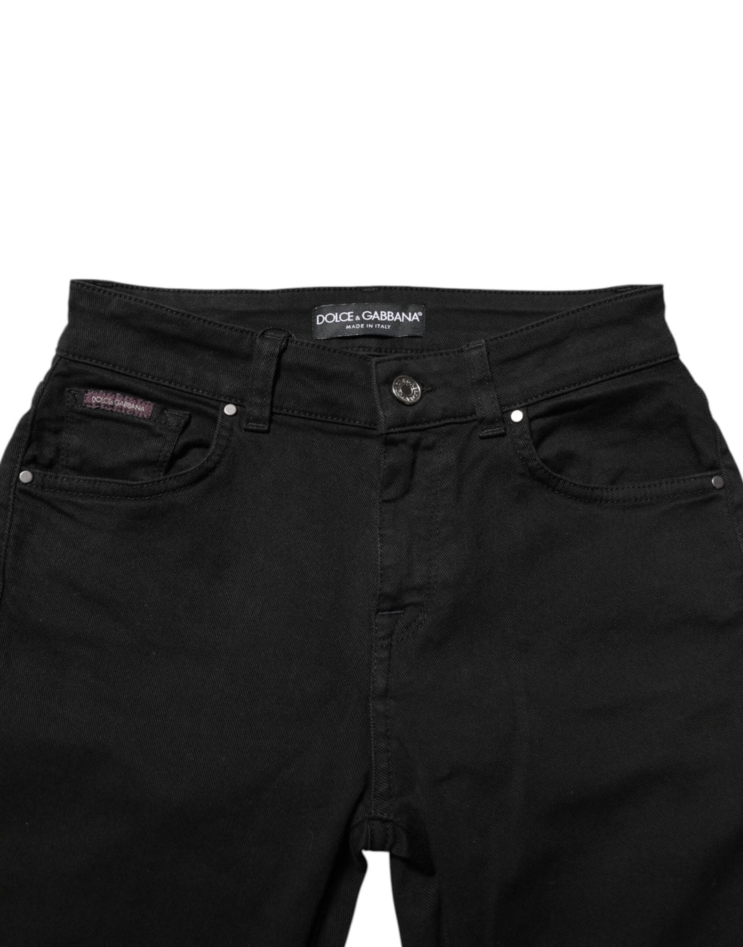 Dolce &amp; Gabbana Sample Sale Dolce &amp; Gabbana Black Skinny Cotton Mid Waisted Denim Jeans - | Designer outlet
