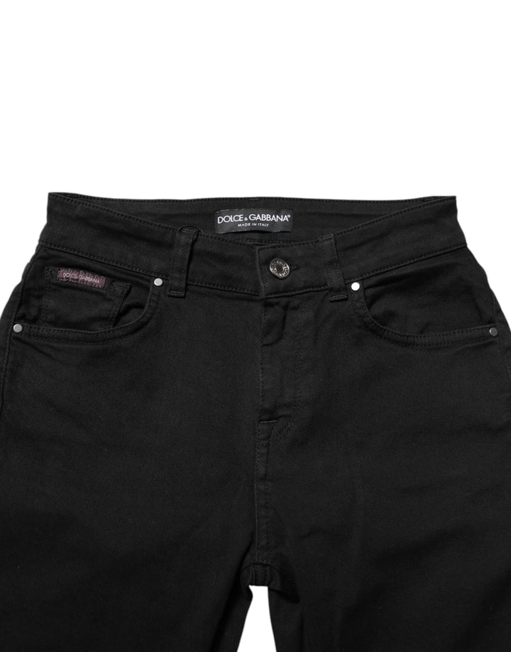 Dolce &amp; Gabbana Sample Sale Dolce &amp; Gabbana Black Skinny Cotton Mid Waisted Denim Jeans - | Designer outlet