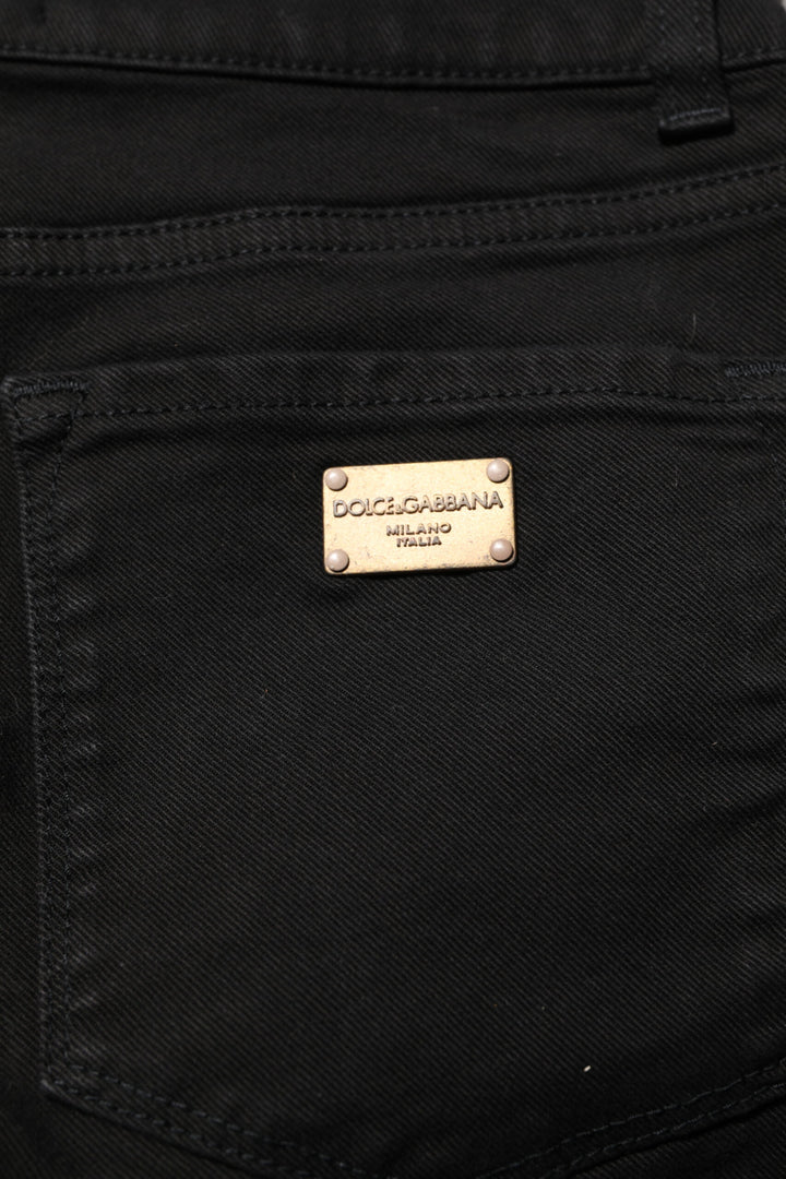 Dolce &amp; Gabbana Sample Sale Dolce &amp; Gabbana Black Skinny Cotton Mid Waisted Denim Jeans - | Designer outlet
