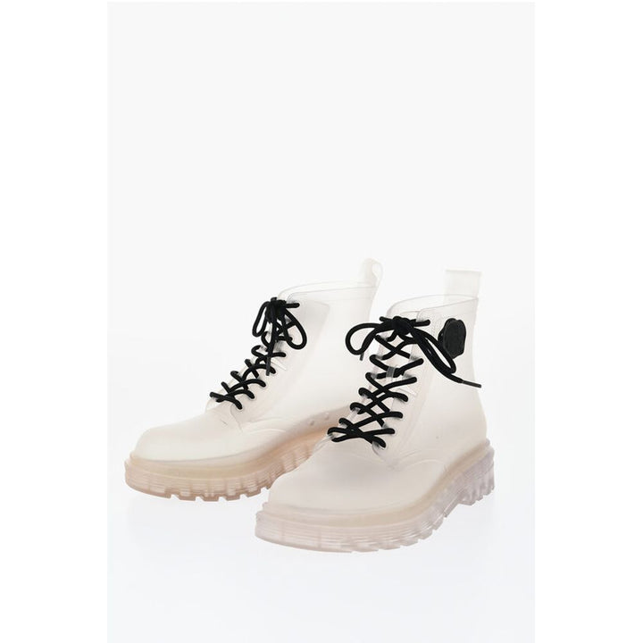 Viktor & Rolf MELISSA Transparent Rubber COTURNO Combat Booties