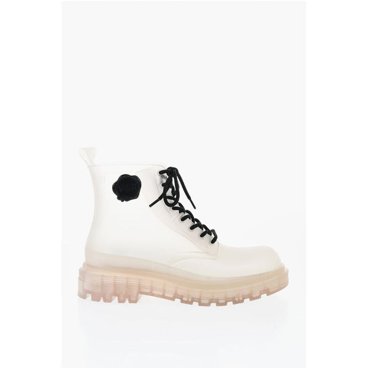 Viktor & Rolf MELISSA Transparent Rubber COTURNO Combat Booties