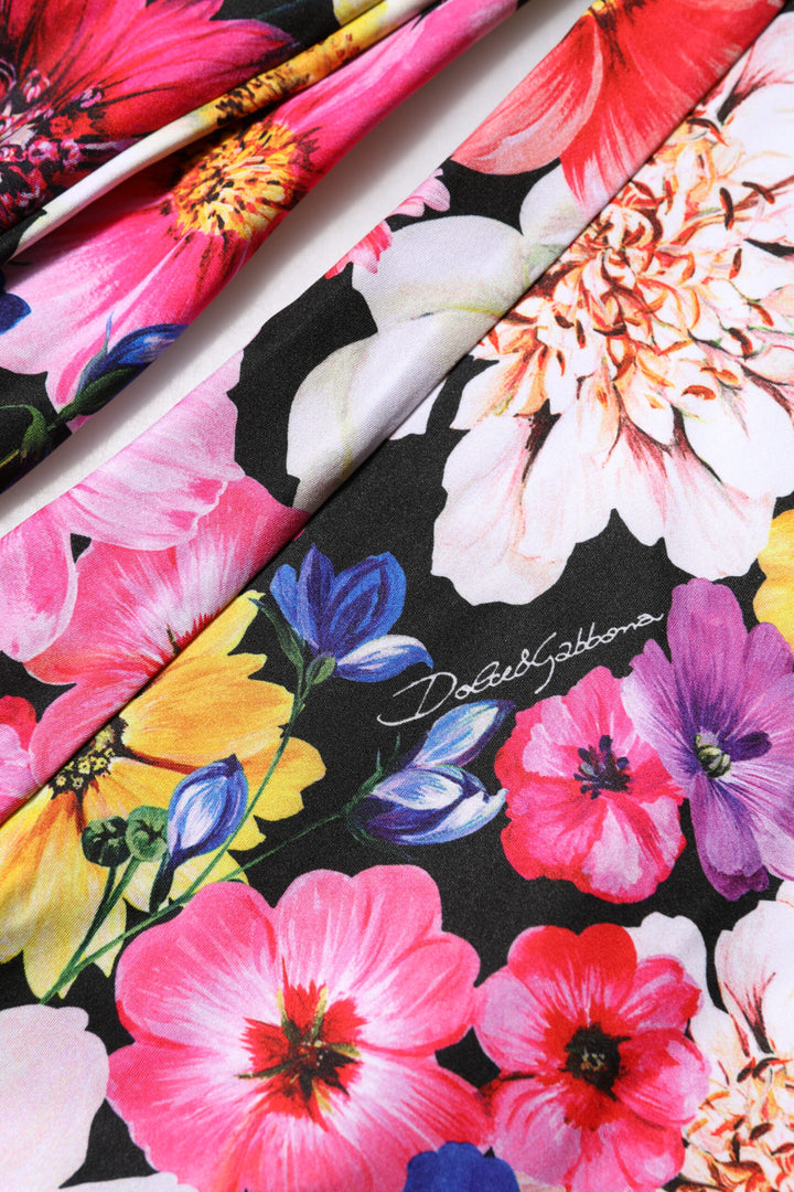 Dolce &amp; Gabbana Multicolor Floral High Waist Leggings Pants by Dolce &amp; Gabbana outlet now on sale