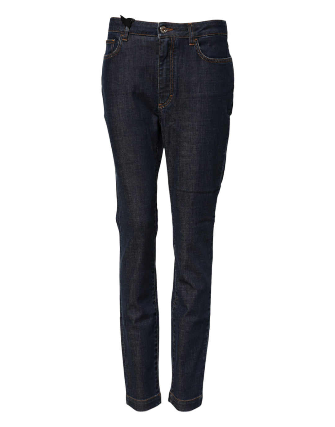 Dolce &amp; Gabbana Sample Sale Dolce &amp; Gabbana Blue Queen Patch AUDREY Mid Waist Denim Jeans - | Designer outlet