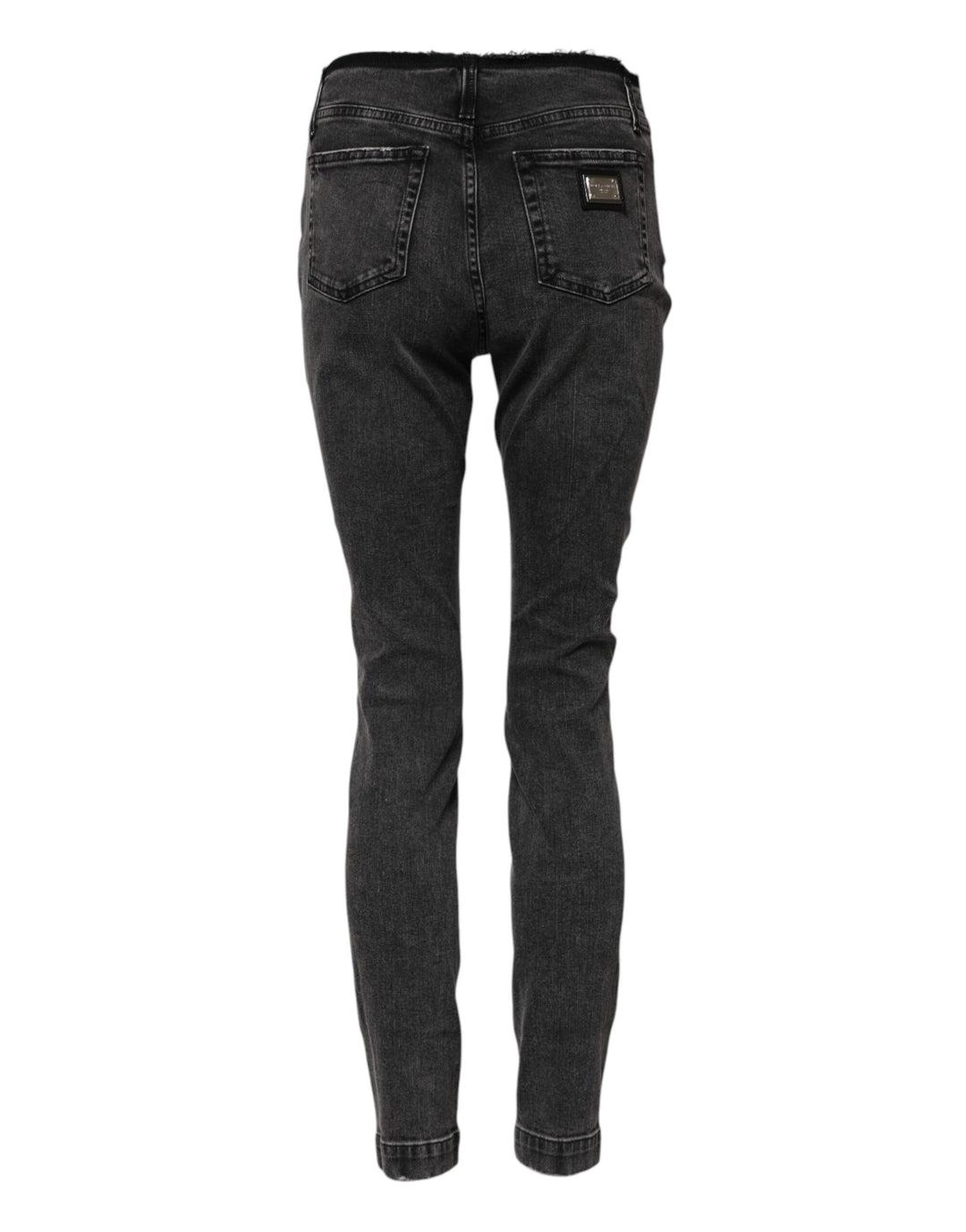 Dolce &amp; Gabbana Sample Sale Dolce &amp; Gabbana Gray Skinny Cotton Mid Waisted Denim Jeans - | Designer outlet
