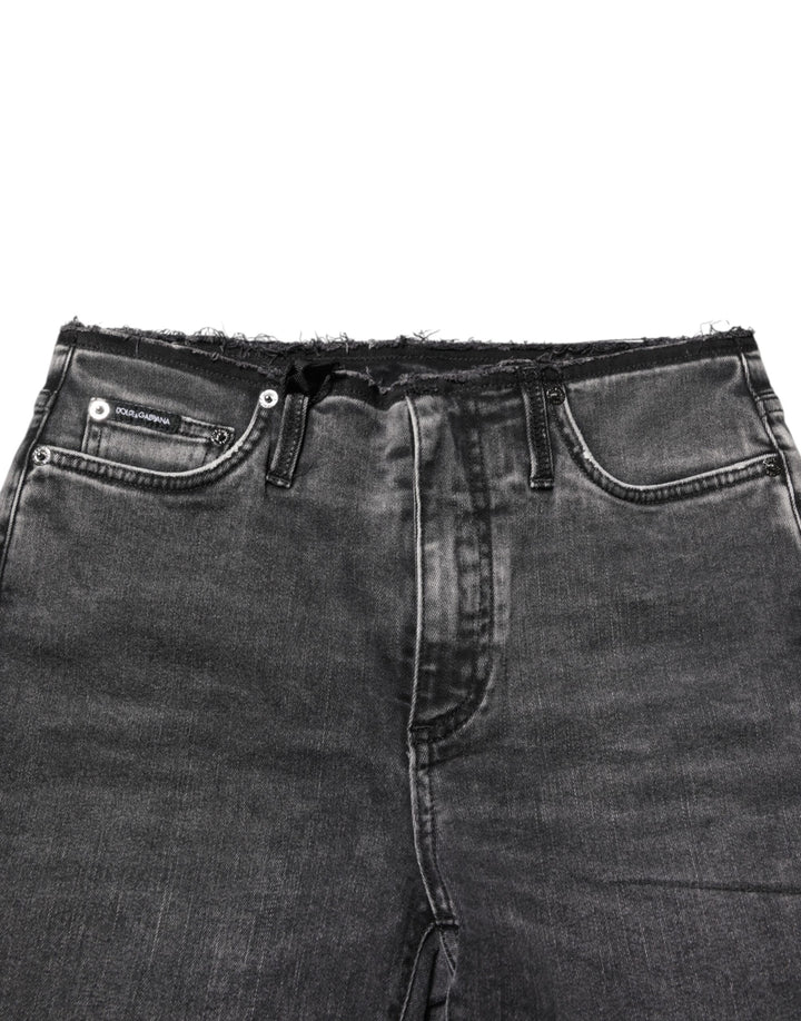 Dolce &amp; Gabbana Sample Sale Dolce &amp; Gabbana Gray Skinny Cotton Mid Waisted Denim Jeans - | Designer outlet