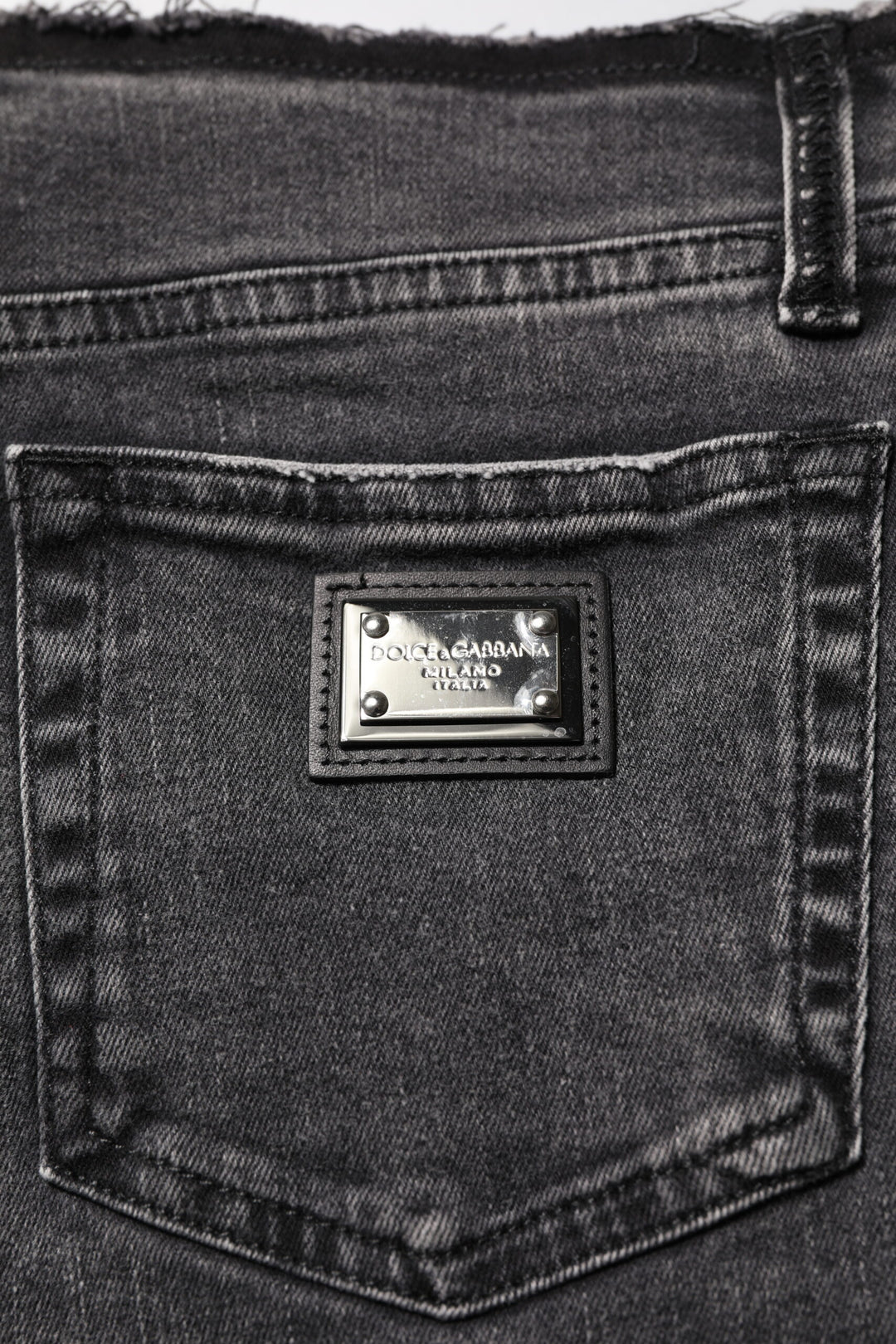 Dolce &amp; Gabbana Sample Sale Dolce &amp; Gabbana Gray Skinny Cotton Mid Waisted Denim Jeans - | Designer outlet