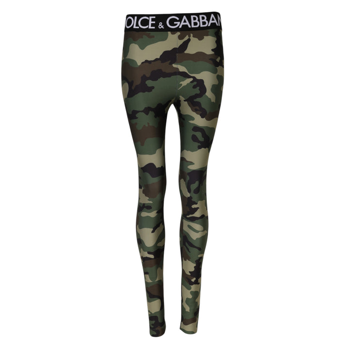 Dolce &amp; Gabbana Multicolor Camouflage DG Waist Leggings Pants by Dolce &amp; Gabbana outlet now on sale
