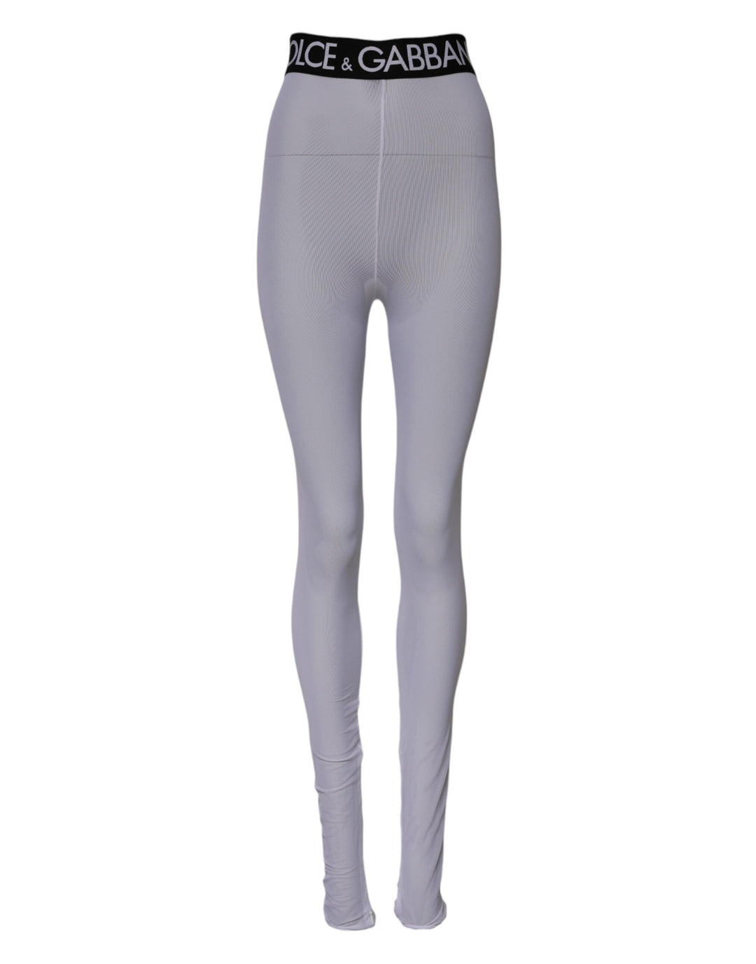 Dolce &amp; Gabbana Sample Sale Dolce &amp; Gabbana Gray Nylon DG Logo Mid Waisted Leggings Pants - | Designer outlet