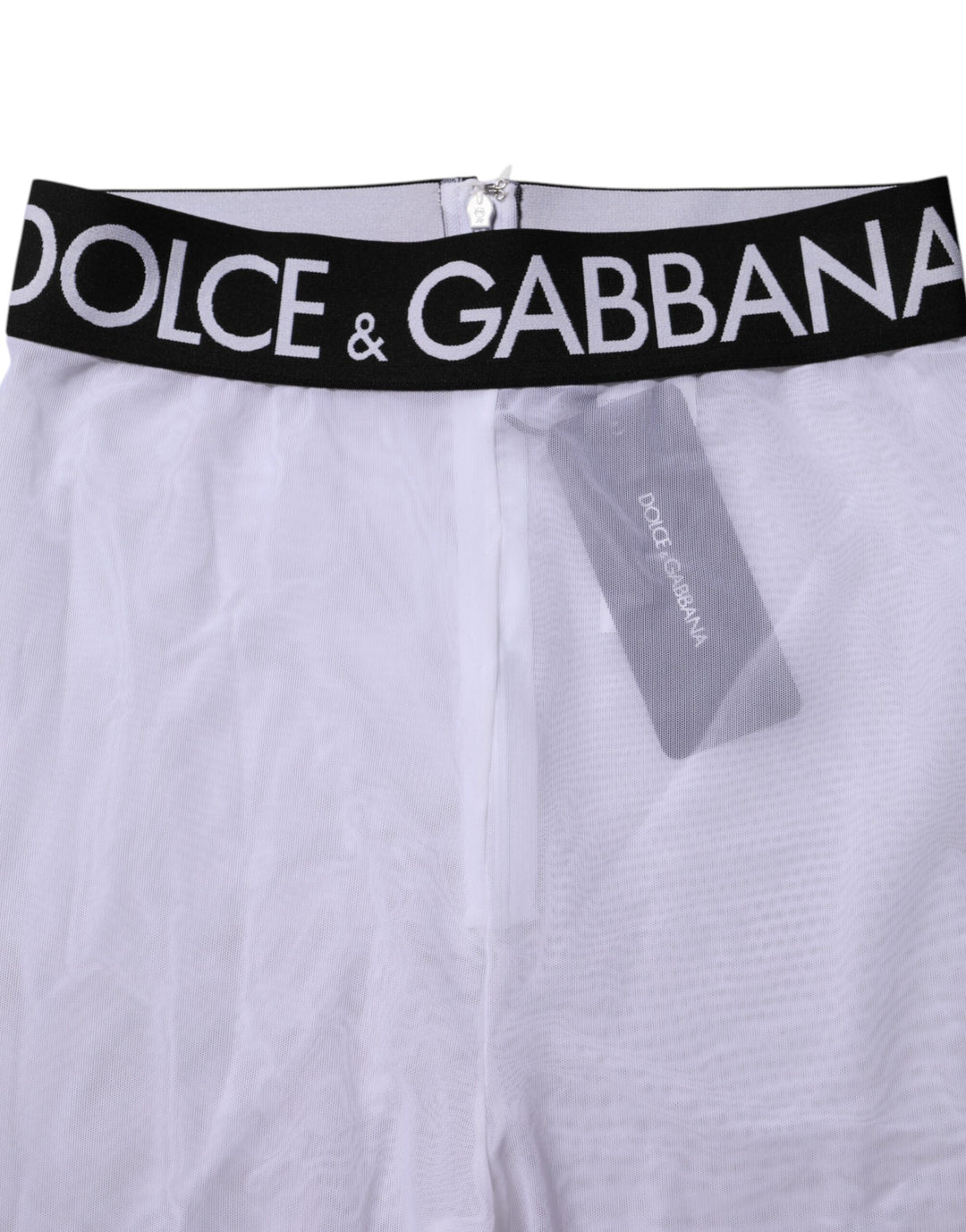 Dolce &amp; Gabbana Sample Sale Dolce &amp; Gabbana Gray Nylon DG Logo Mid Waisted Leggings Pants - | Designer outlet