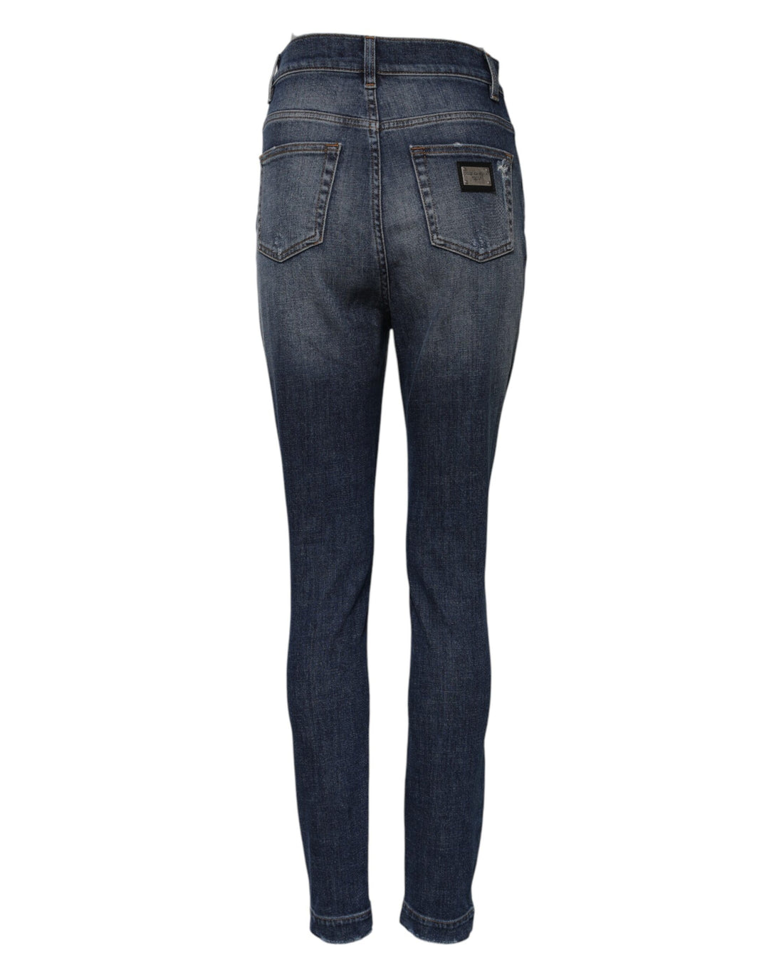 Dolce &amp; Gabbana Sample Sale Dolce &amp; Gabbana Blue Washed Cotton High Waisted Denim Jeans - | Designer outlet