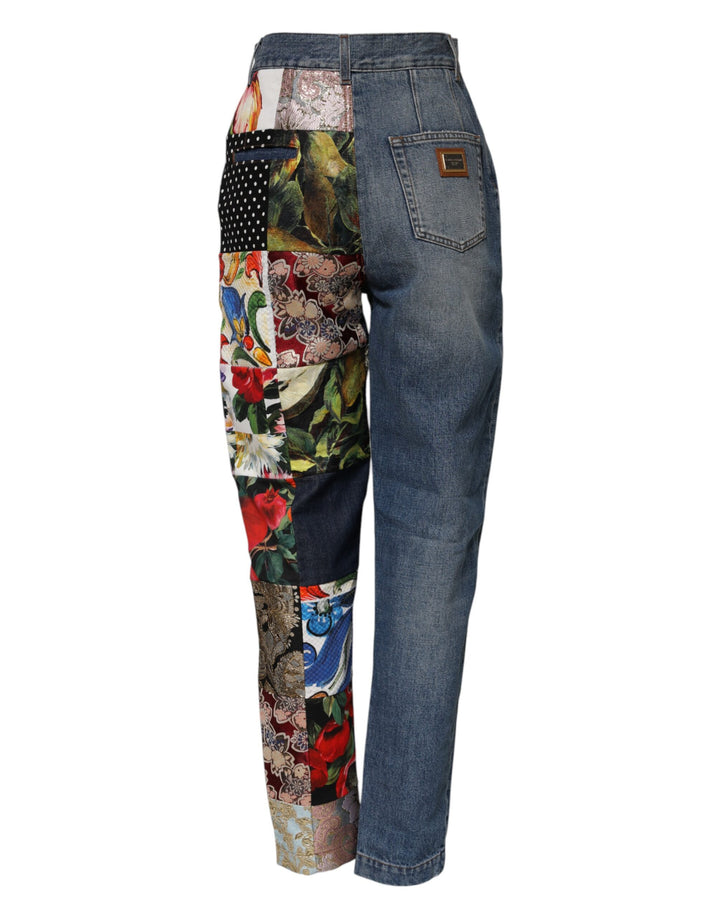 Dolce &amp; Gabbana Sample Sale Dolce &amp; Gabbana Blue AMBER Patchwork High Waist Denim Jeans - | Designer outlet