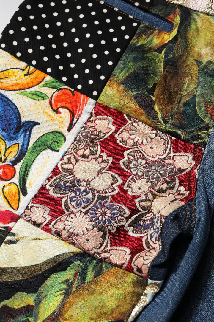 Dolce &amp; Gabbana Sample Sale Dolce &amp; Gabbana Blue AMBER Patchwork High Waist Denim Jeans - | Designer outlet