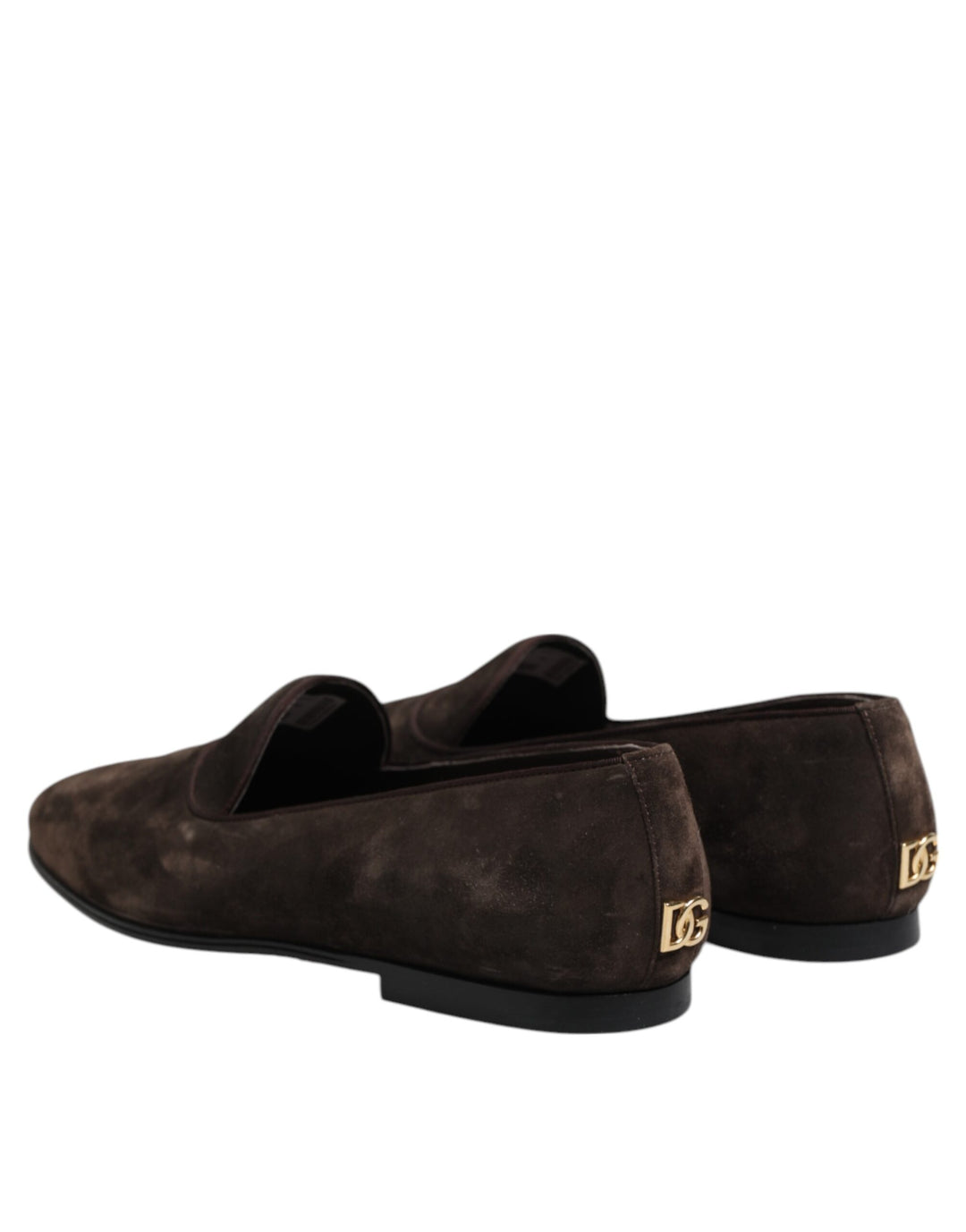 Dolce &amp; Gabbana Brown Velvet Leather Slip On Loafers Shoes by Dolce &amp; Gabbana outlet now on sale
