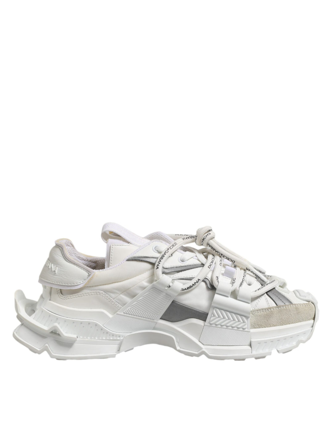 Dolce &amp; Gabbana White Gray Low Top Space Sneakers Shoes by Dolce &amp; Gabbana outlet now on sale