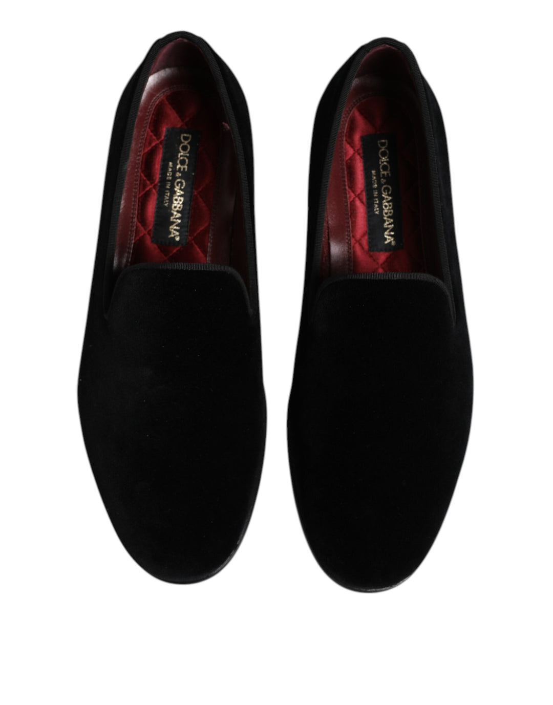 Dolce &amp; Gabbana Sample Sale Dolce &amp; Gabbana Black Velvet Slip On Loafers Formal Shoes - | Designer outlet