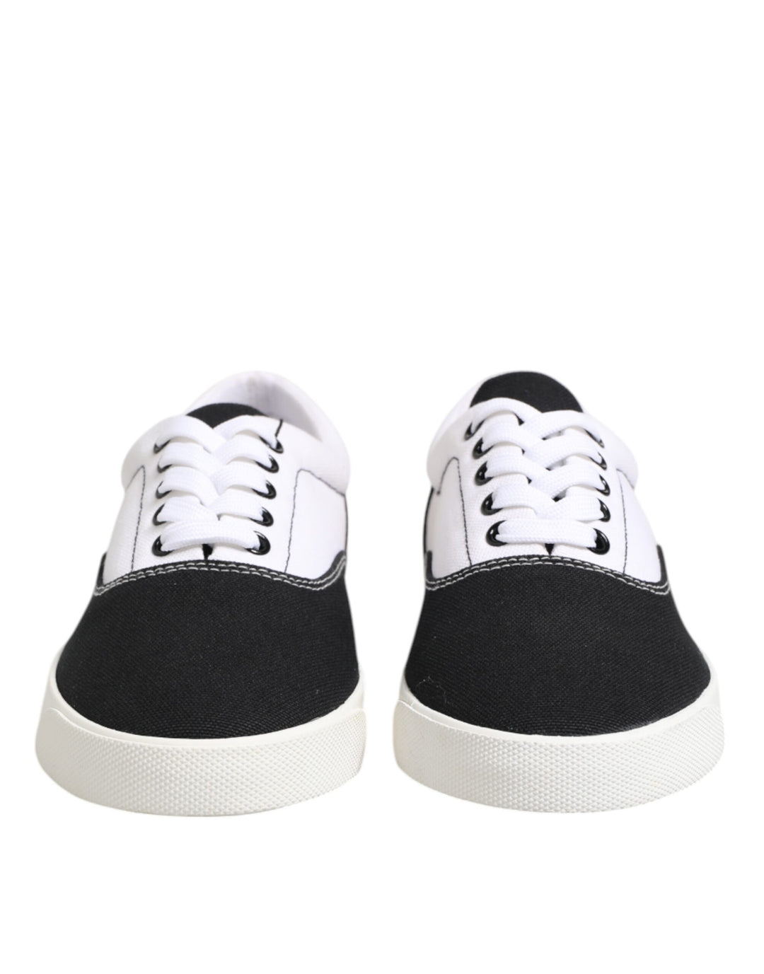 Dolce &amp; Gabbana Sample Sale Dolce &amp; Gabbana Black Cotton Canvas Lace Up Men Sneakers Shoes - | Designer outlet