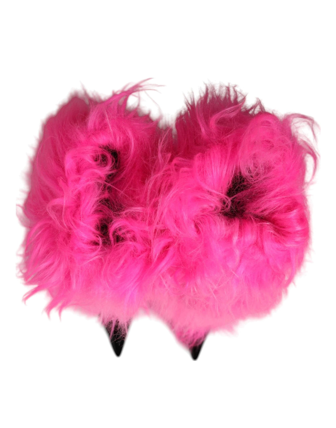 Dolce &amp; Gabbana Sample Sale Dolce &amp; Gabbana Pink Faux Fur Leather High Heels Boots Shoes - | Designer outlet