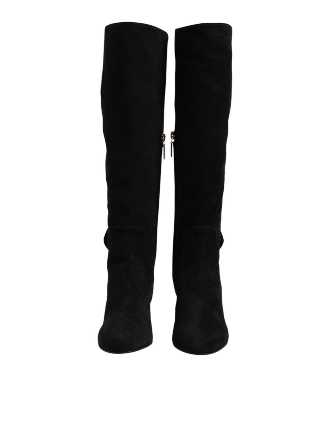 Dolce &amp; Gabbana Sample Sale Dolce &amp; Gabbana Black Suede Leather Knee High Boots Shoes - | Designer outlet