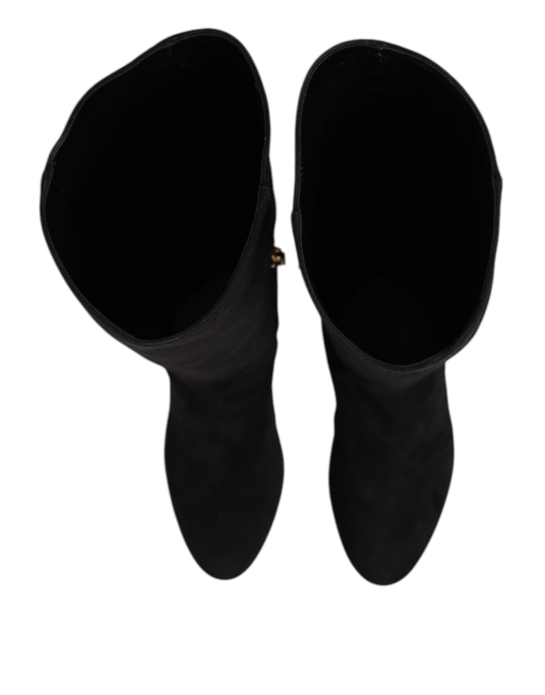 Dolce &amp; Gabbana Sample Sale Dolce &amp; Gabbana Black Suede Leather Knee High Boots Shoes - | Designer outlet