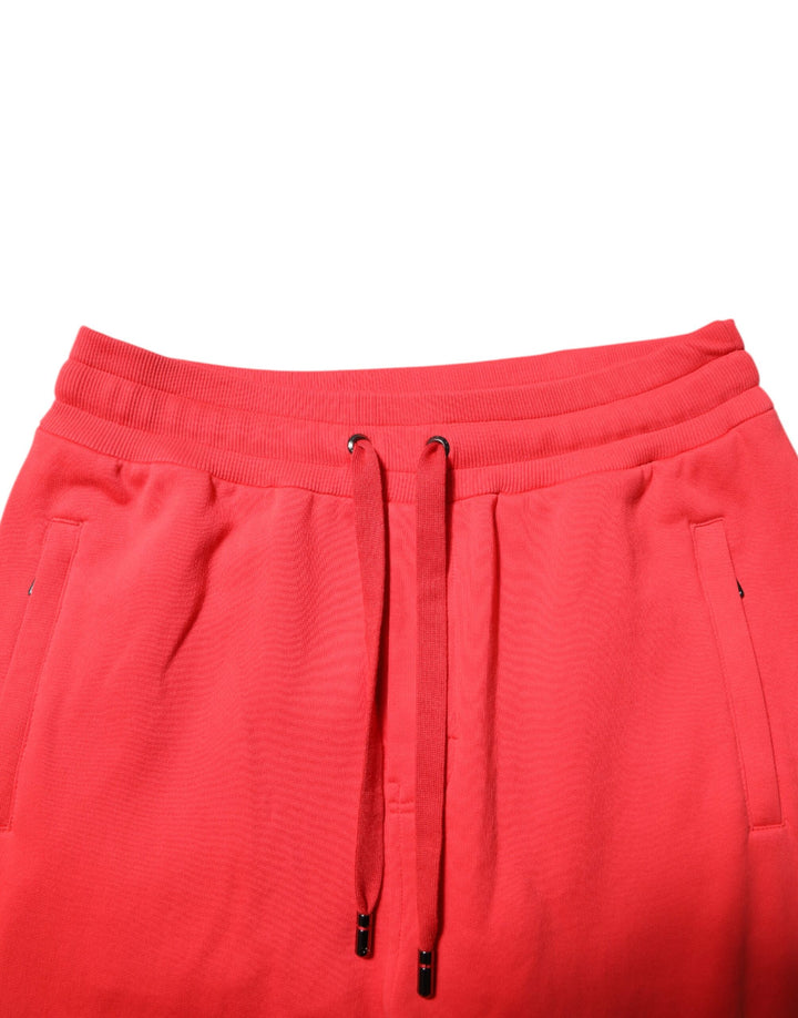 Dolce &amp; Gabbana Sample Sale Dolce &amp; Gabbana Red Cotton Men Jogger Sweatpants Pants - | Designer outlet